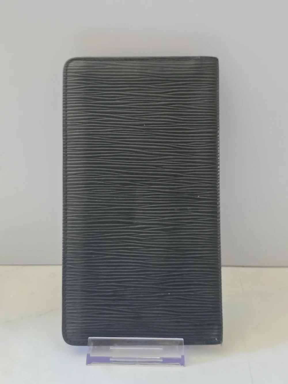 Louis Vuitton Brazza Wallet Black Epi Leather Long Bifold Organizer